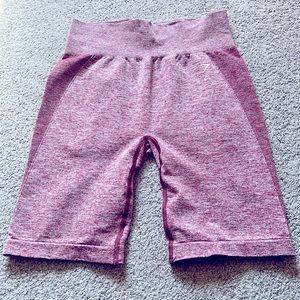 Gymshark Flex Cycling Shorts - Red Marl - Large